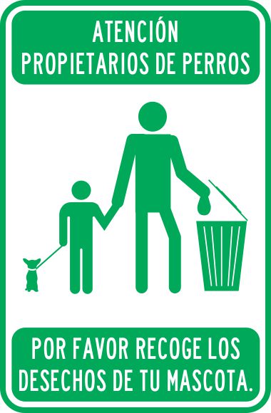 Atencion Propietarios De Perros. Por Favor Recoge Los Desechos De Tu Mascota Simbologic