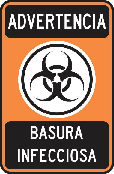 Advertencia Basura Infecciosa Simbologic