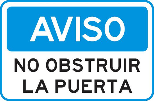 No Obstruir La Puerta Simbologic