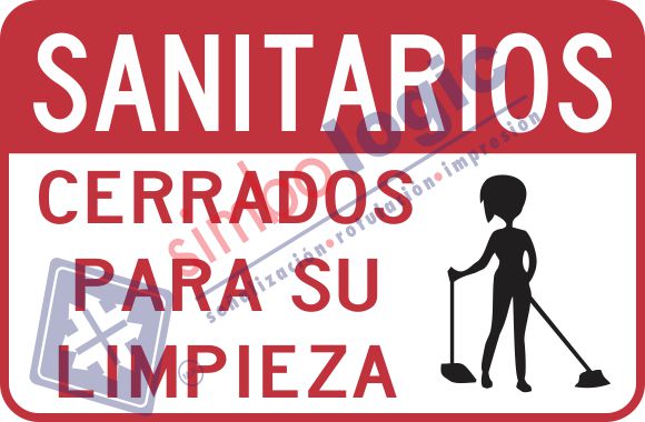 Sanitarios Cerrados Para Su Limpieza Simbologic