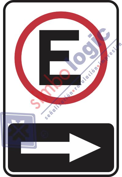 Estacionamiento Flecha Derecha Simbologic