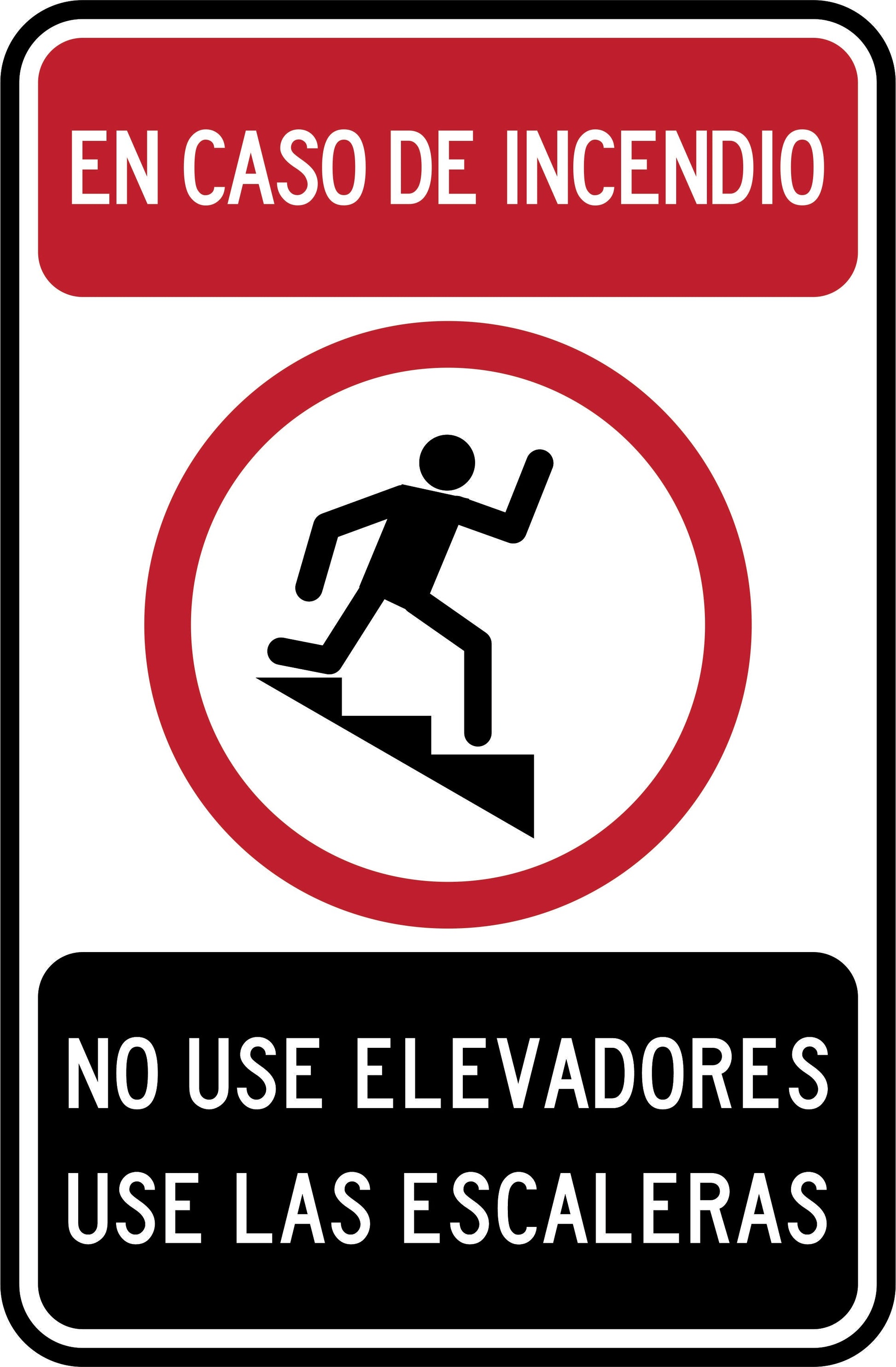 EN CASO DE INCENDIO NO USE ELEVADORES Simbologic