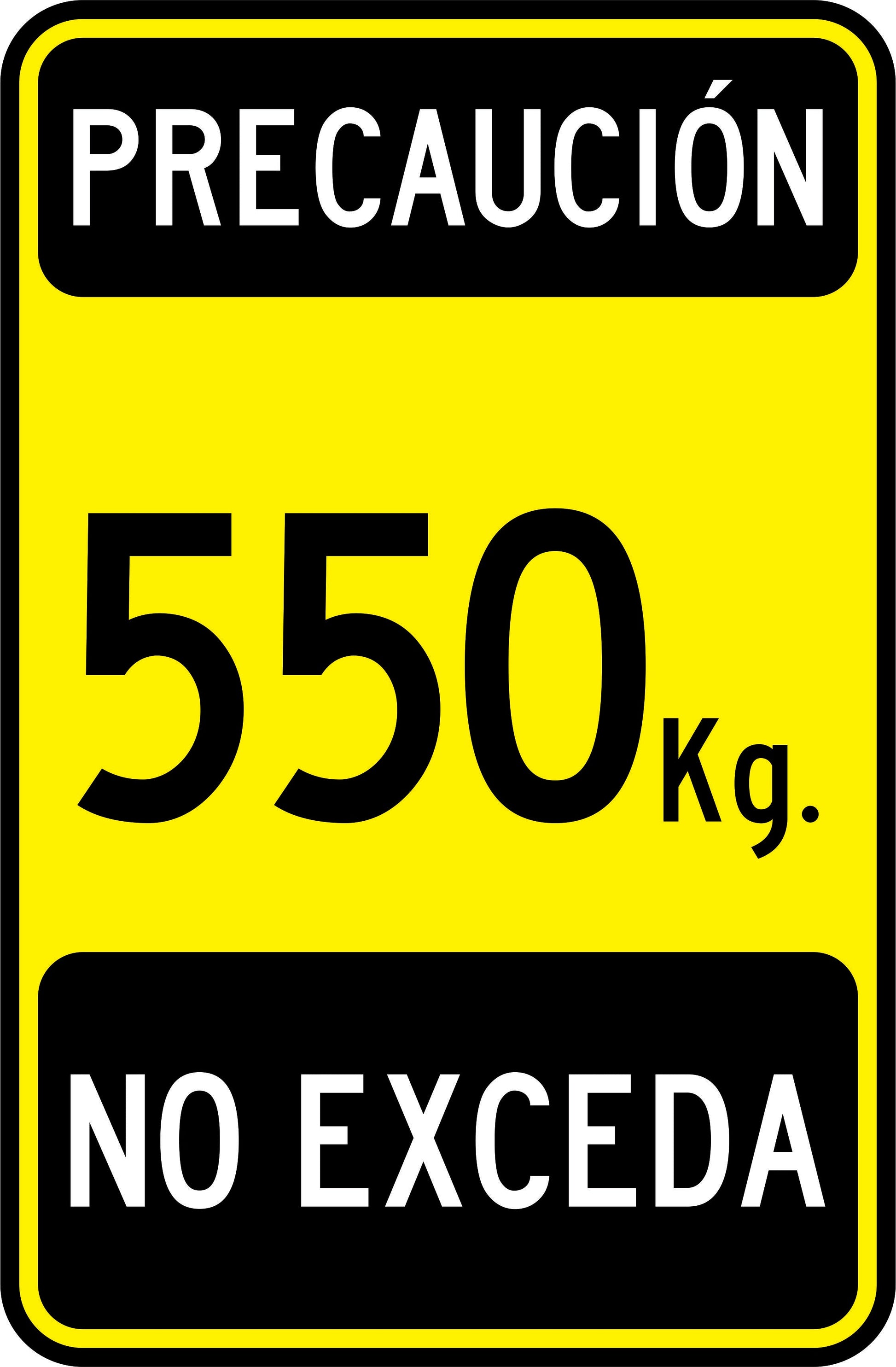 PRECAUCION 550 Simbologic