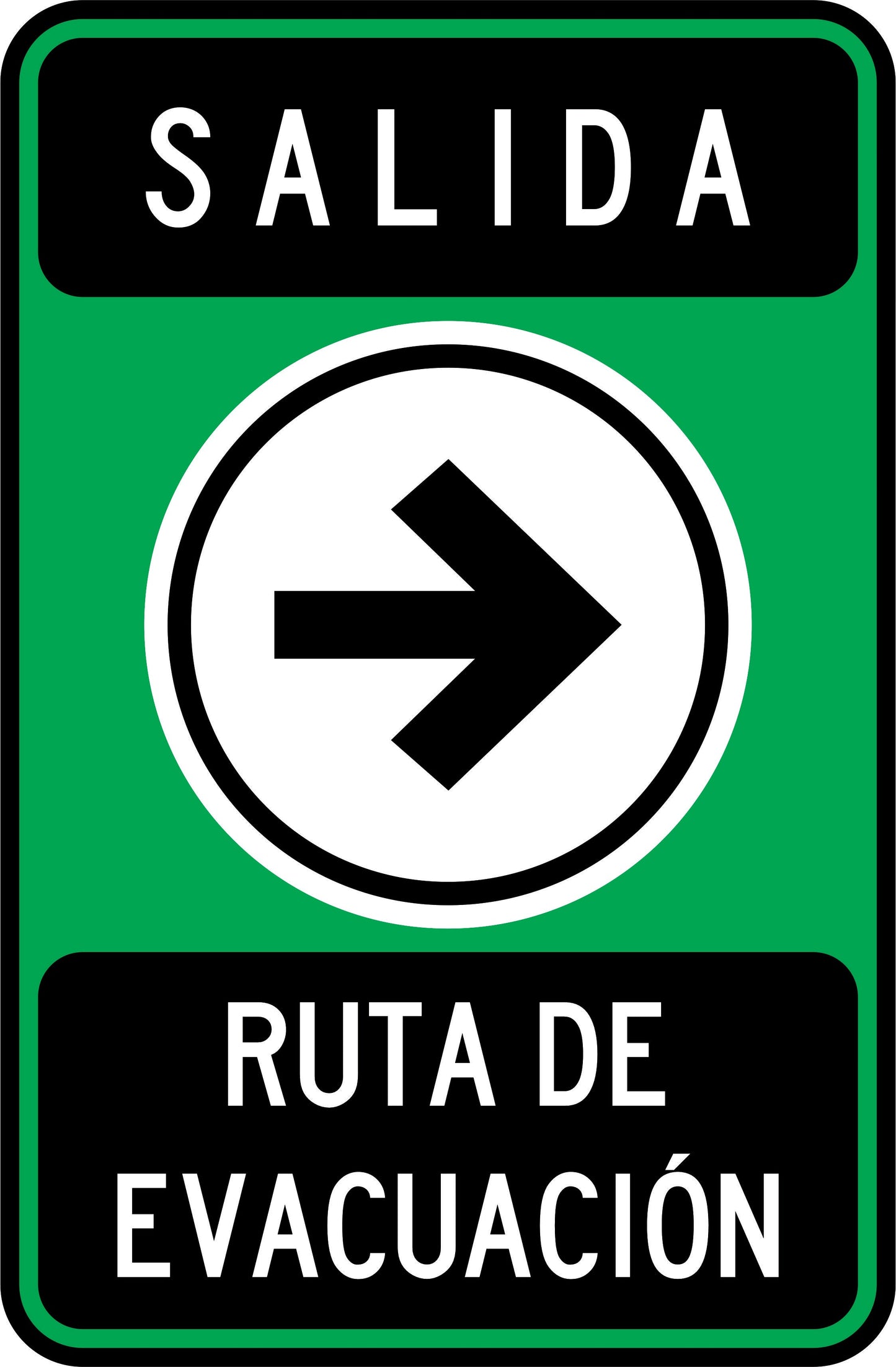 SALIDA RUTA DE EVACUACIÓN DERECHA Simbologic