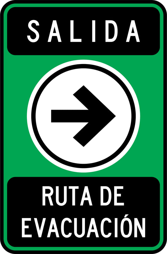 SALIDA RUTA DE EVACUACIÓN DERECHA Simbologic
